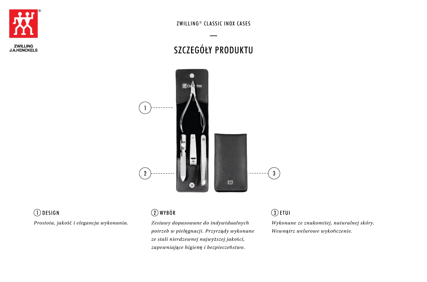 Zwilling CLASSIC INOX Neats leather case, juodas, 4 pc aprašymas - Prekės nuotrauka Zwilling CLASSIC INOX Neats leather case, juodas, 4 pc aprašymas - Prekės nuotrauka