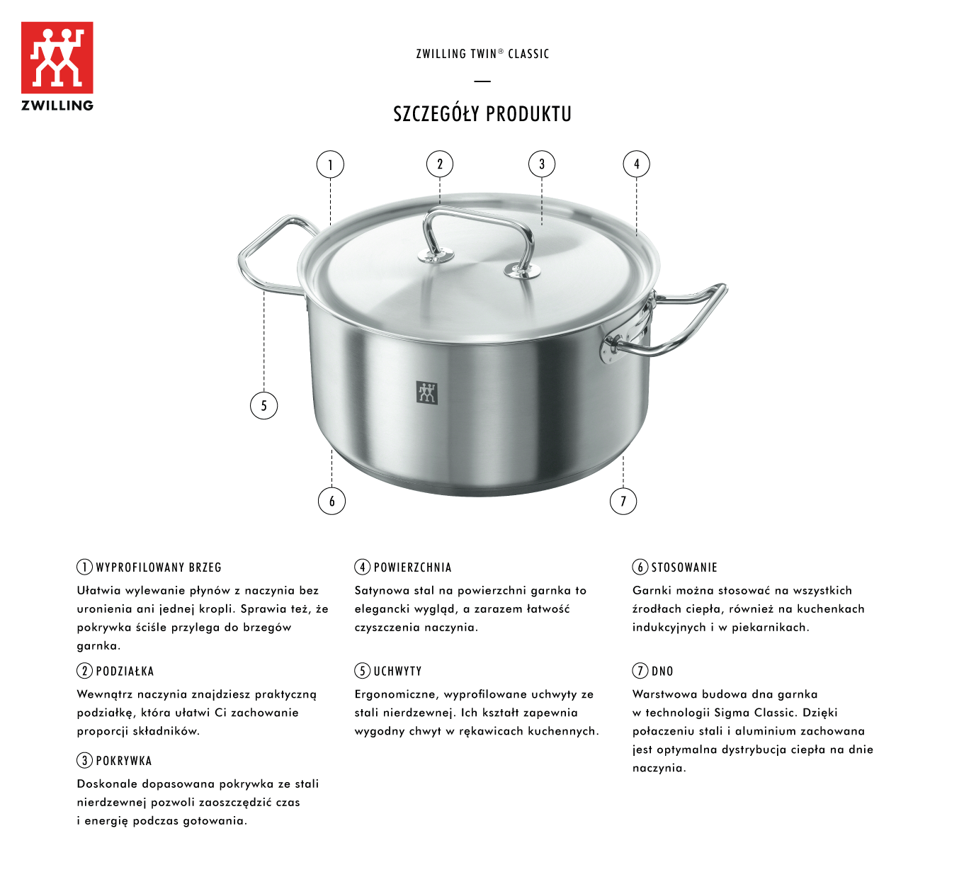 Zwilling TWIN Classic tradicinis puodas, 3 l aprašymas - Prekės nuotrauka Zwilling TWIN Classic tradicinis puodas, 3 l aprašymas - Prekės nuotrauka