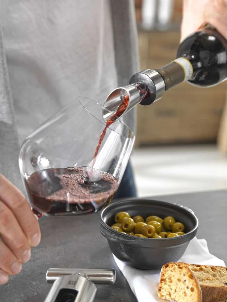 ZWILLING Wine Aerator-Pourer-Stopper Butelis Nerūdijančiojo plieno