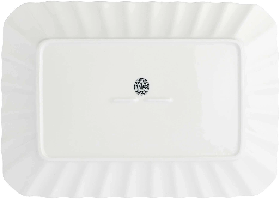 La Porcellana Bianca DUCAL Baltas PORCELINAS Stačiakampis padėklas 35 x 26 cm