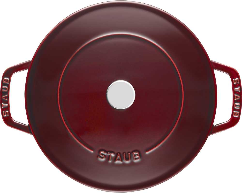 STAUB Ketaus troškintuvas su dangteliu, 28 cm, grenadinas