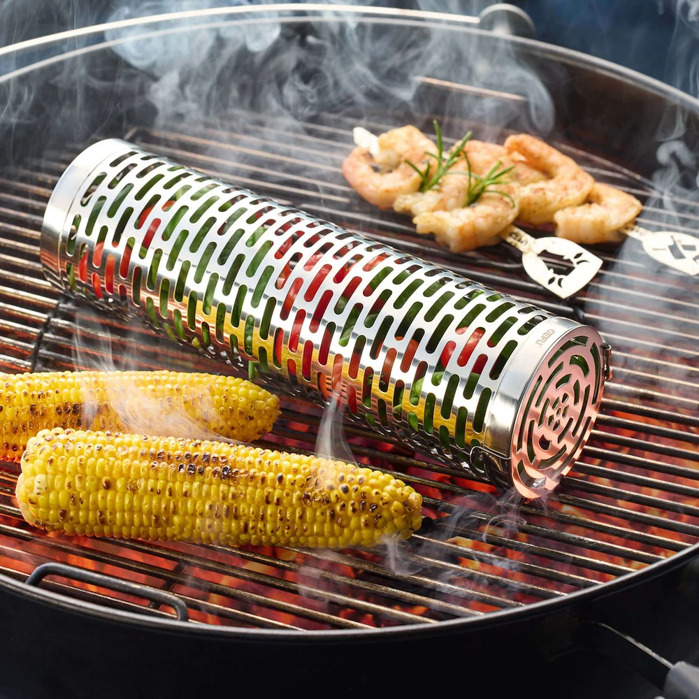 GEFU BBQ Deluxe besisukantis kepsninės krepšelis - 30,5 cm