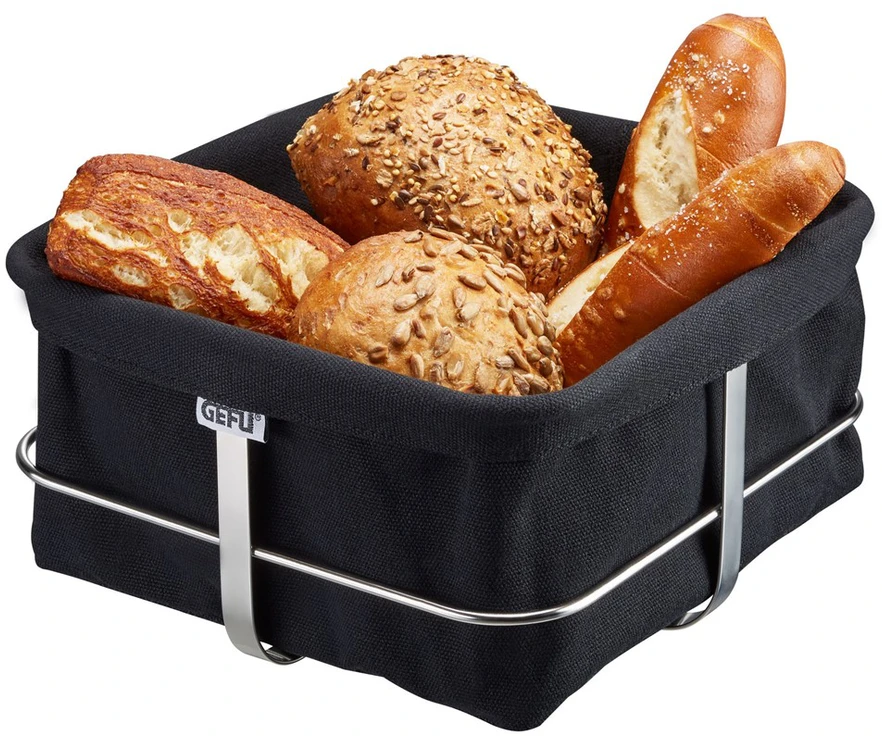 Gefu BRUNCH duonos krepšelis, juodas Gefu