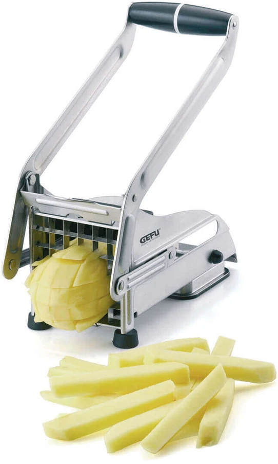 Virtuvinis Slicer - GEFU 13750 Rankinis Nerūdijančio Plieno Šalotų Slicer 1.2 cm