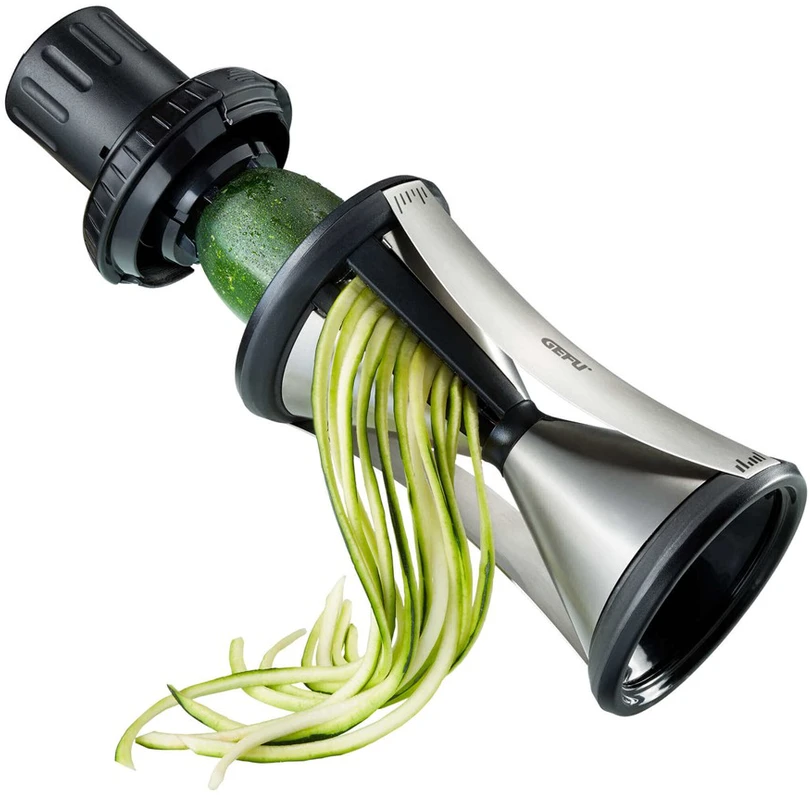 GEFU SPIRELLI XL slicer Manual Juodas, Nerūdijantis plienas Plastic, Nerūdijantis plienas