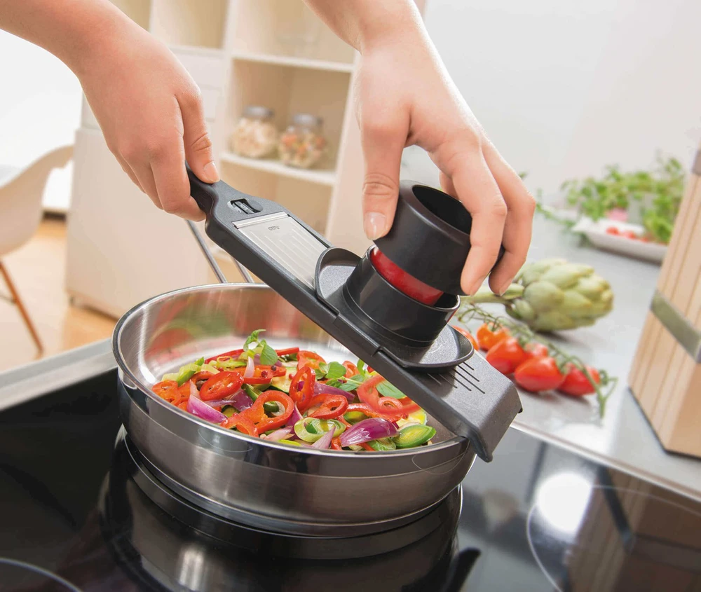 GEFU VIOLI slicer Manual Juodas ABS synthetics, Nerūdijantis plienas