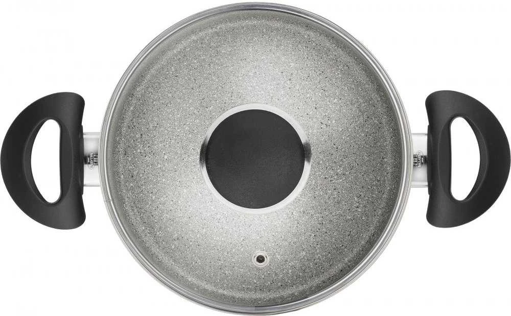 Ballarini Puodas BALLARINI Ferrara su 2 rankenos ir dangtelis granitas 24 cm FERG25D.24D