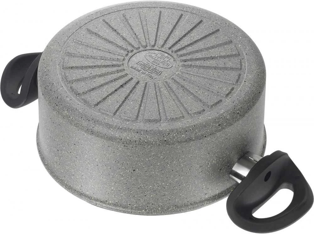 Ballarini Puodas BALLARINI Ferrara su 2 rankenos ir dangtelis granitas 24 cm FERG25D.24D