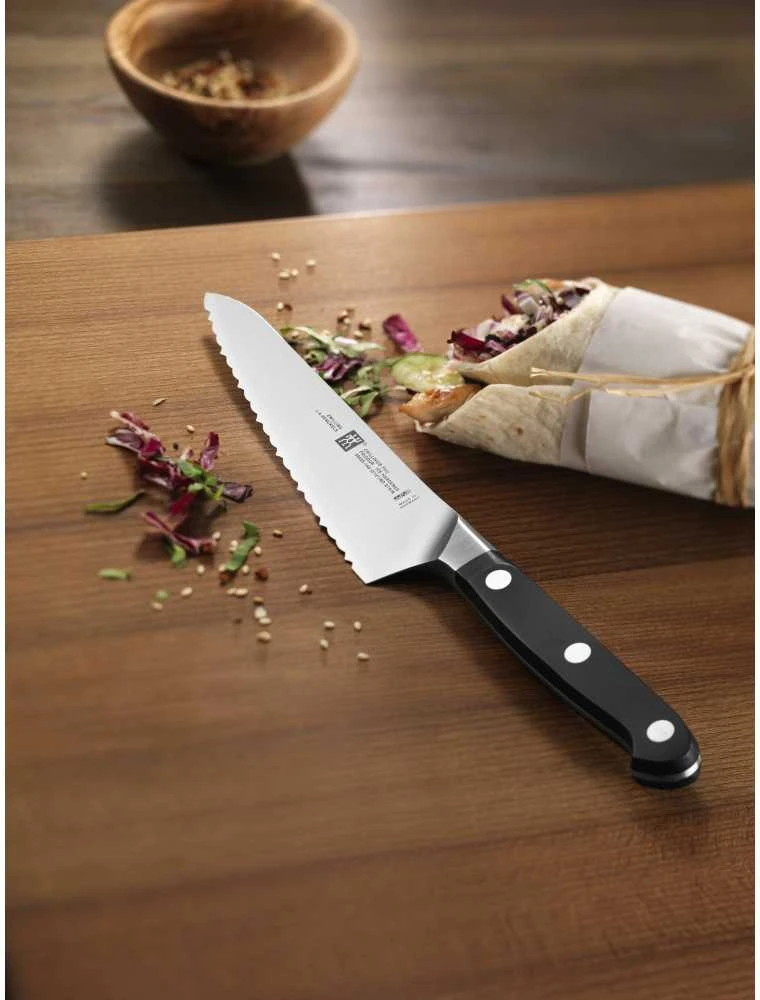 ZWILLING PRO Kompaktiški šefo peiliai su ilgais dantimis, 14 cm