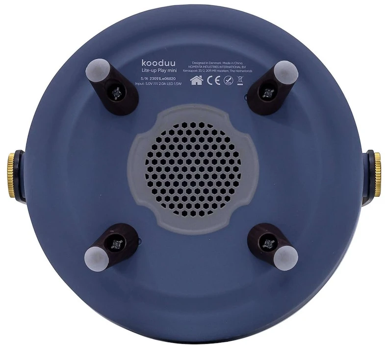 Kooduu - Lite-up Mini LED lempa su įmontuotu Bluetooth garsiakalbiu (JBL garsas), Ocean Mėlyna