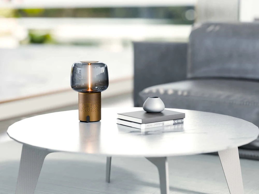 Sound By Jbl Nešiojama garso kolonėlė su apšvietimu Kooduu Serena Play, spalva: bronzos