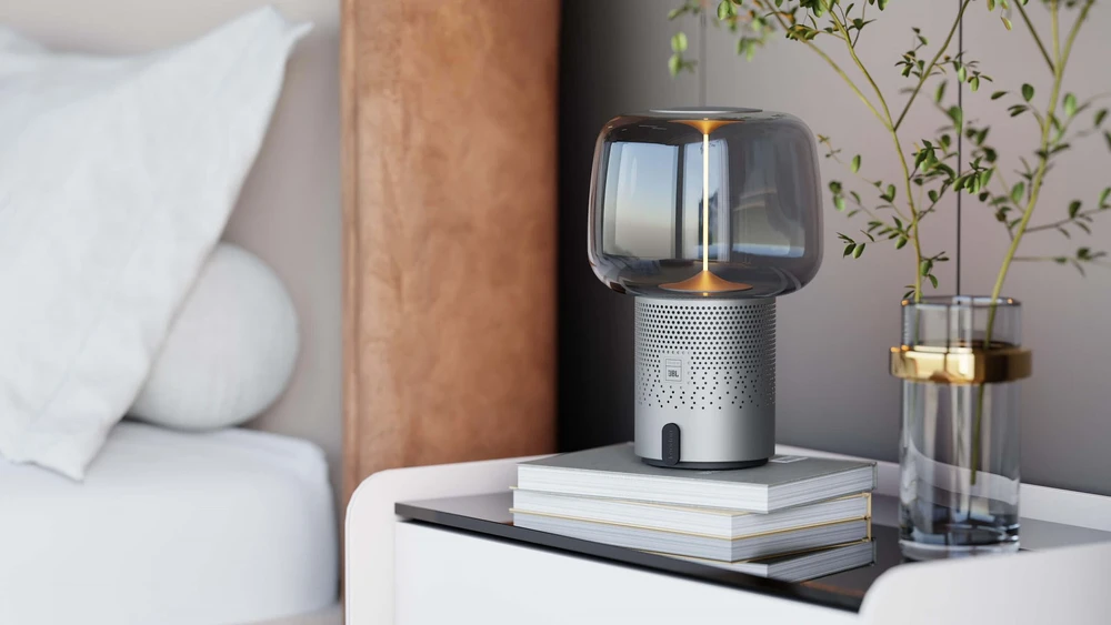 Sound By Jbl Nešiojama garso kolonėlė su apšvietimu Kooduu Serena Play, spalva: antracito