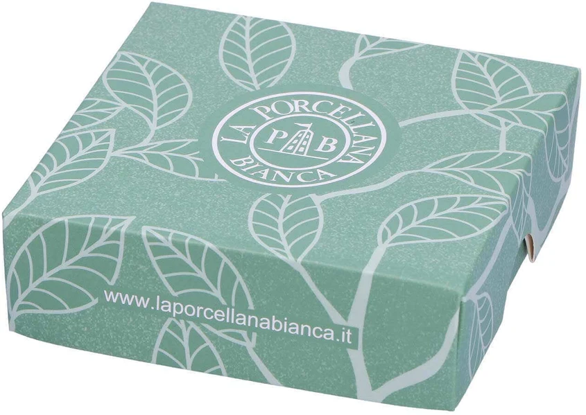 LA PORCELLANA BIANCA ADORATO Kvadratinė lėkštė 10 cm, X raštas