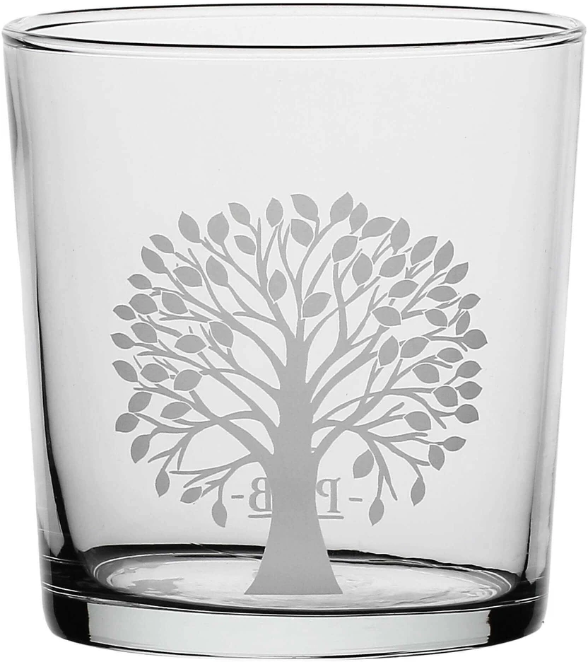 La Porcellana Bianca 6 storadugnių Babila Tree stiklinių rinkinys - permatomas, 350 ml