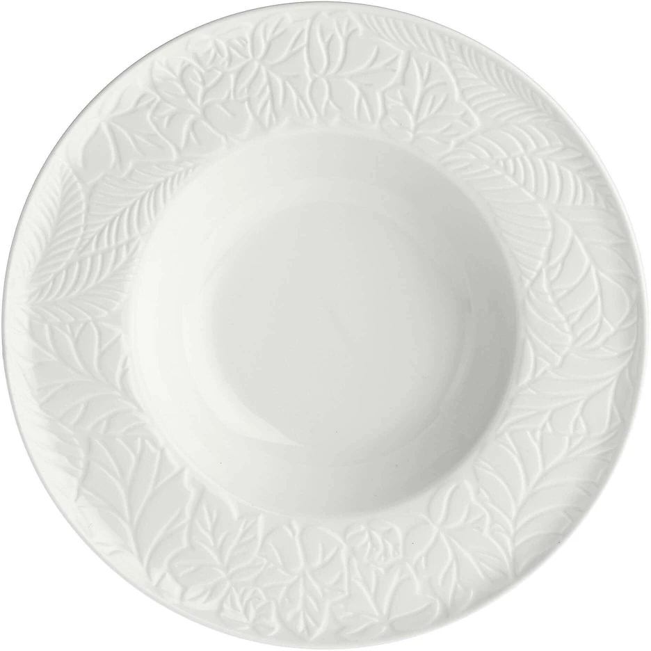 La Porcellana Bianca 6 vnt. Bosco gilių lėkščių rinkinys – baltos spalvos, 23 cm