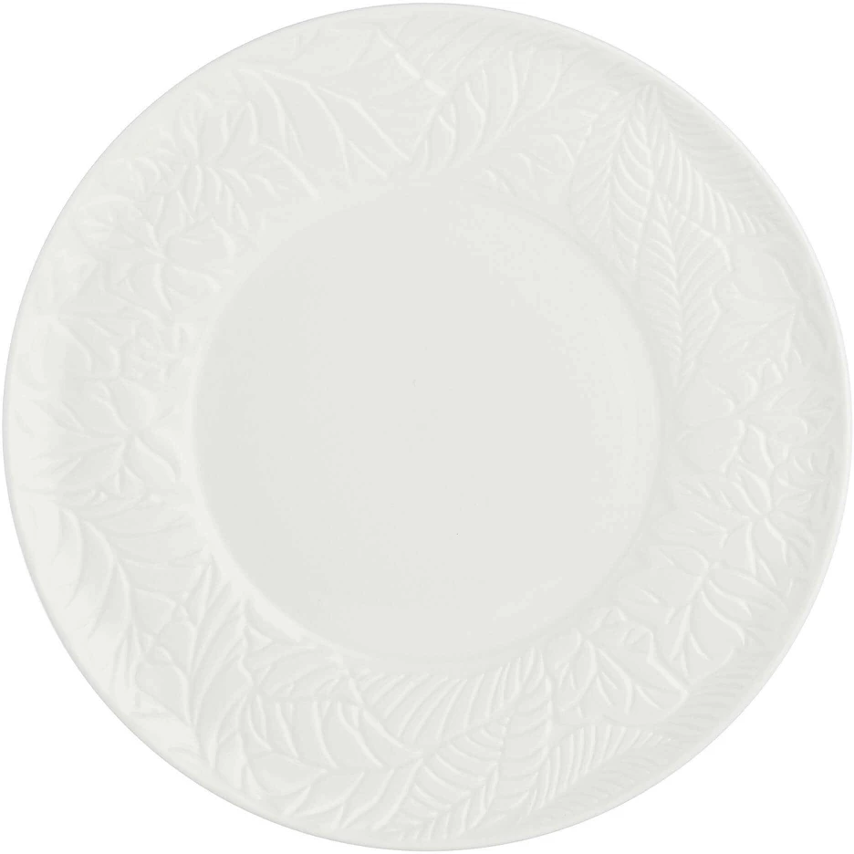 LA PORCELLANA BIANCA BOSCO 6 salotų lėkščių rinkinys – baltos spalvos, 21,5 cm