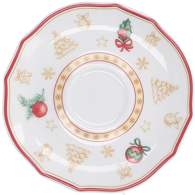 LA PORCELLANA BIANCA CHRISTMAS EDITION Puodelis ir lėkštė 100 ml