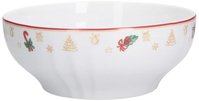 LA PORCELLANA BIANCA CHRISTMAS EDITION Salotų dubuo 23 cm