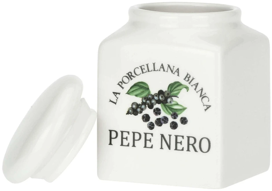 LA PORCELLANA BIANCA CONSERVA 4 prieskonių indelių rinkinys, 175 ml