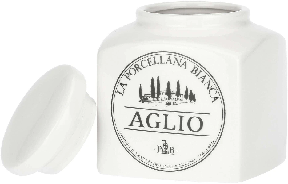 LA PORCELLANA BIANCA CONSERVA Česnakų talpyklė 500 ml