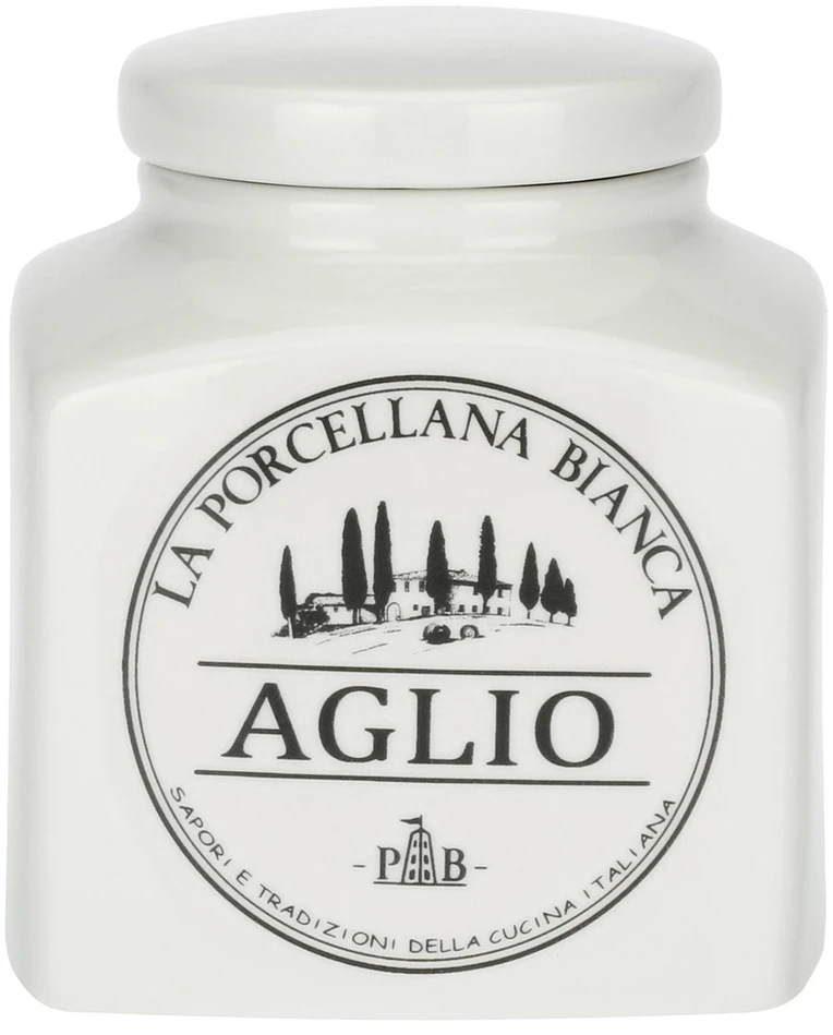 LA PORCELLANA BIANCA CONSERVA Česnakų talpyklė 500 ml