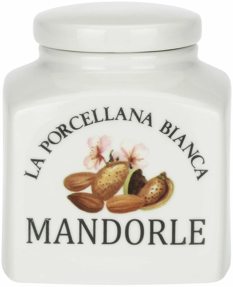 LA PORCELLANA BIANCA CONSERVA Migdolų indelis 500 ml
