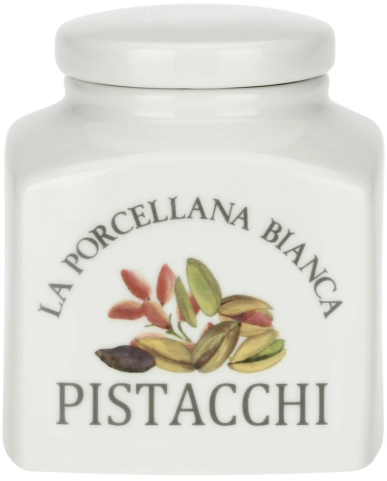 LA PORCELLANA BIANCA CONSERVA Pistacijų indelis 500 ml