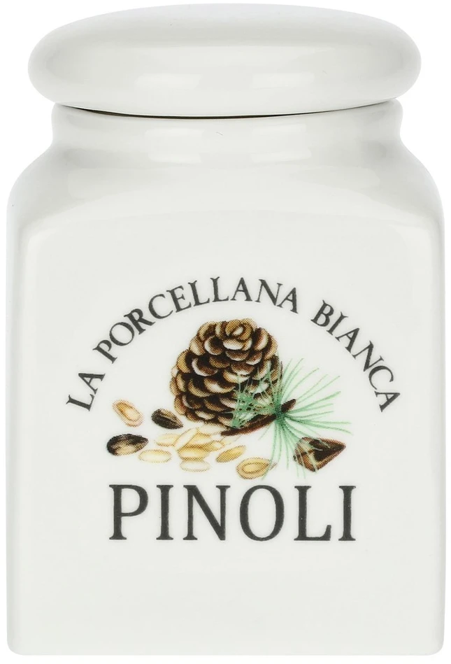 LA PORCELLANA BIANCA CONSERVA Pušies riešutų talpyklė 175 ml