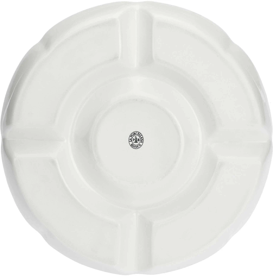 La Porcellana Bianca Convivio apvalus užkandžių padėklas - baltas, 35,5 cm