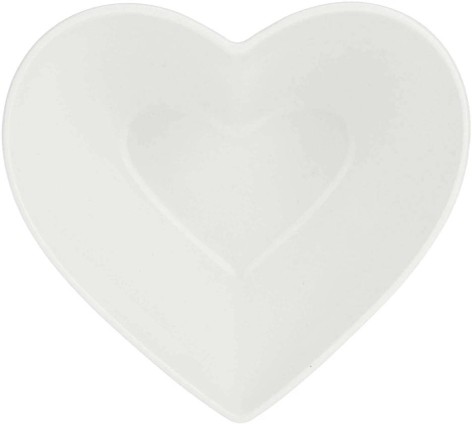 LA PORCELLANA BIANCA CUPIDO Širdies dubuo 13 cm