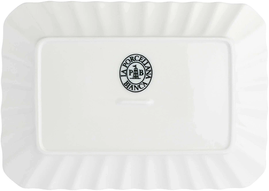 La Porcellana Bianca DUCAL Baltas PORCELINAS Taca prostokątna 20 x 13 cm