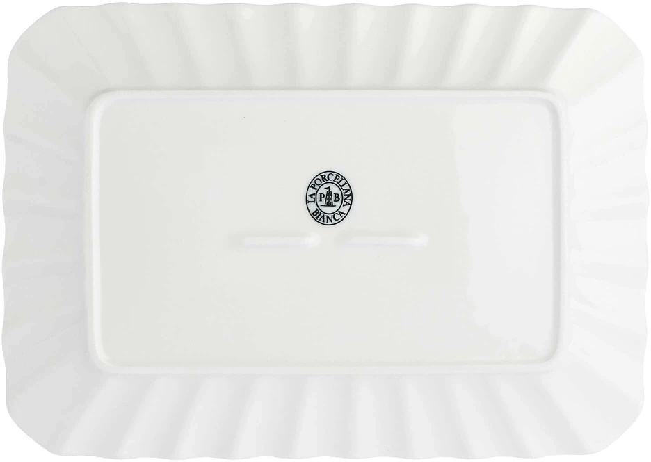 La Porcellana Bianca DUCAL Baltas PORCELINAS Taca prostokątna 27 x 19 cm