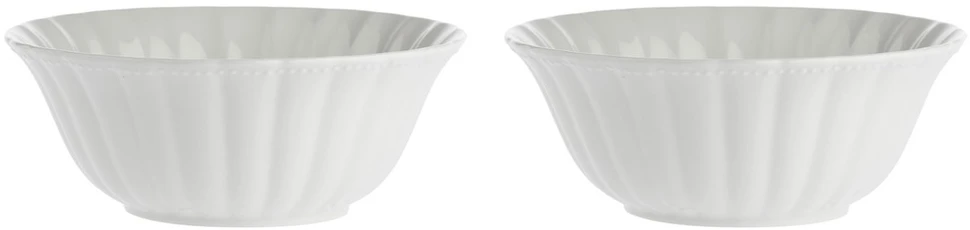 La Porcellana Bianca NPC Polska rinkinys iš 2 Ducale salotų dubenėlių - balti, 23 cm
