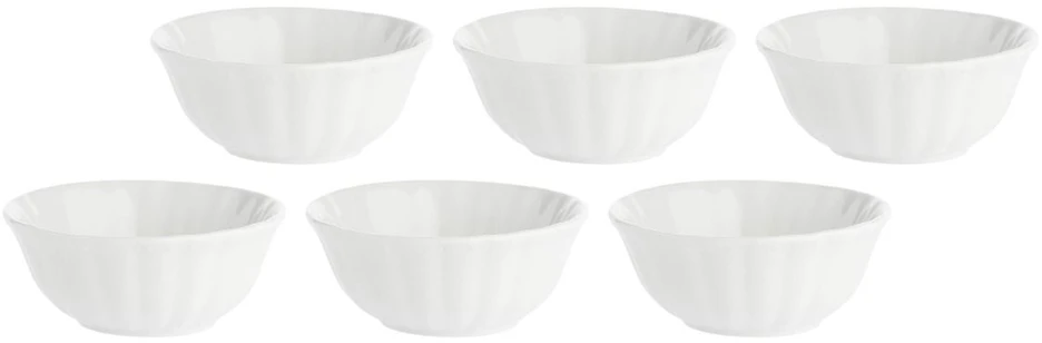 La Porcellana Bianca Luminarc rinkinys iš 6 Ducale salotų dubenėlių - balti, 12 cm