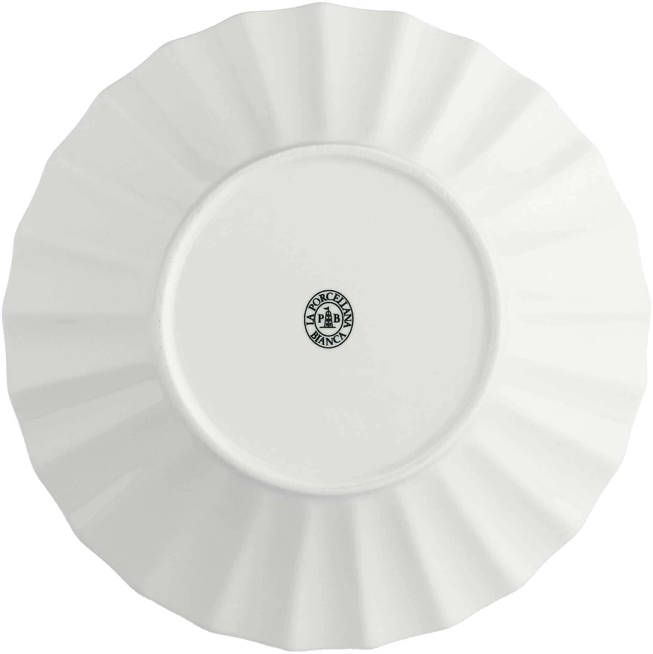 La Porcellana Bianca 6 vnt. gilių lėkščių rinkinys „Ducale“ – baltos, 22 cm