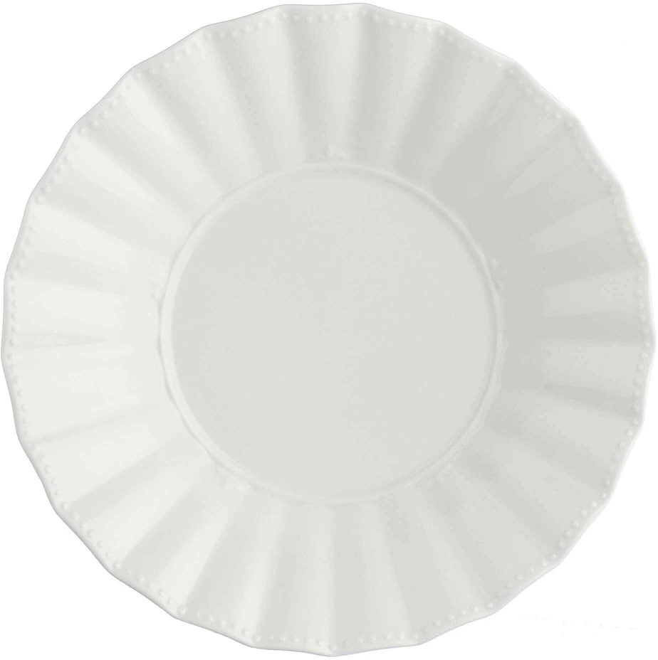 La Porcellana Bianca 6 vnt. gilių lėkščių rinkinys „Ducale“ – baltos, 22 cm