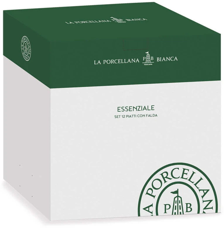 La Porcellana Bianca LPB 12 apvaduotų lėkščių rinkinys