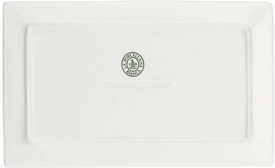La Porcellana Bianca Baltas PORCELINAS GURMANĖS Baltas Rinkinys 3 tac do serwowania 28 x 17 cm