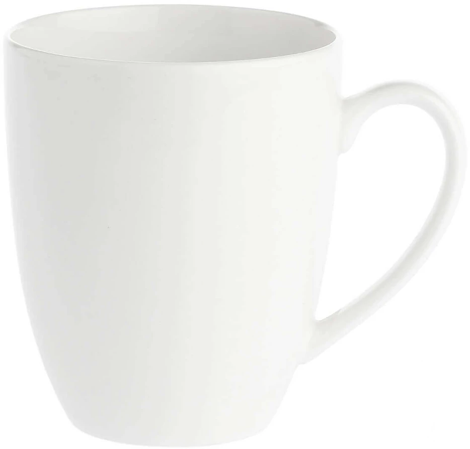 LA PORCELLANA BIANCA ESSENZIALE Rinkinys 6 kubków su laikikliu 450 ml