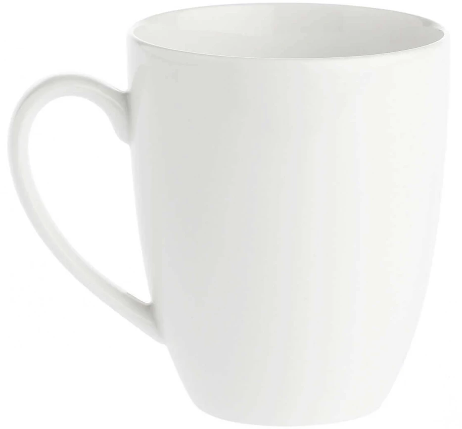 LA PORCELLANA BIANCA ESSENZIALE Rinkinys 6 kubków su laikikliu 450 ml