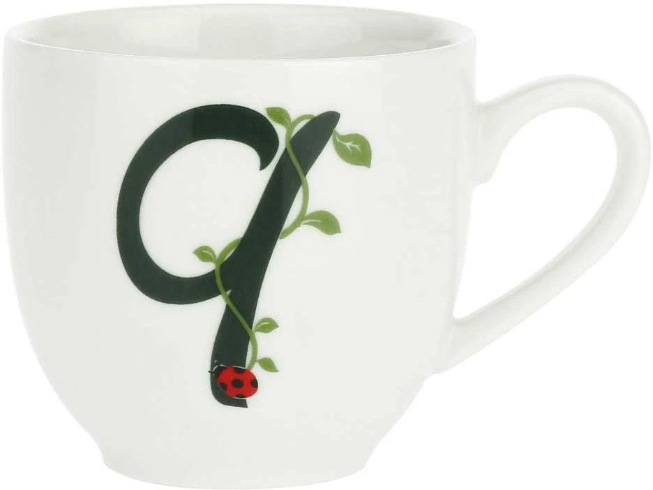 LA PORCELLANA BIANCA SOLOTUA Puodelis ir lėkštė 90 ml, Pattern Q