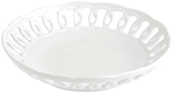 LA PORCELLANA BIANCA FIRENZE Drožinėtas apvalus dubuo 16 cm