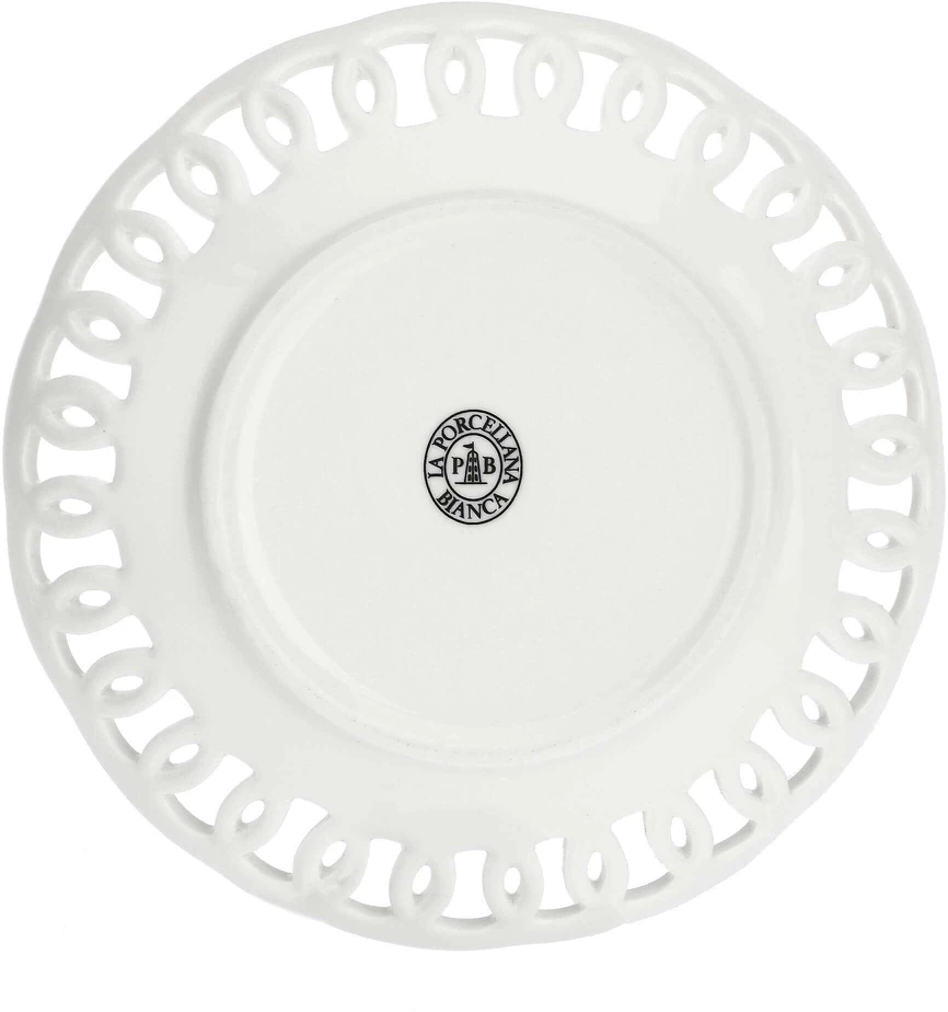 LA PORCELLANA BIANCA FIRENZE Drožinėtas apvalus dubuo 16 cm