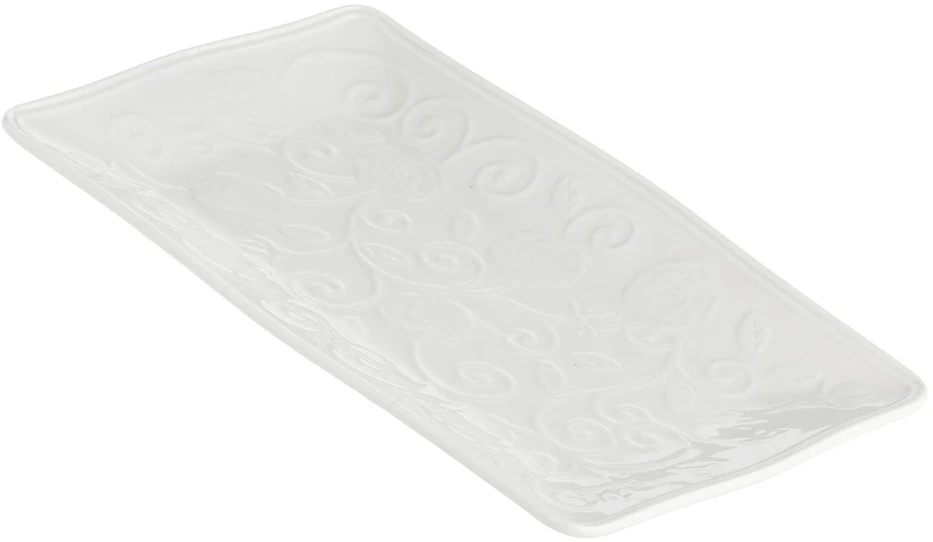 LA PORCELLANA BIANCA FLORENTINA Serviravimo padėklas 20 x 12 cm