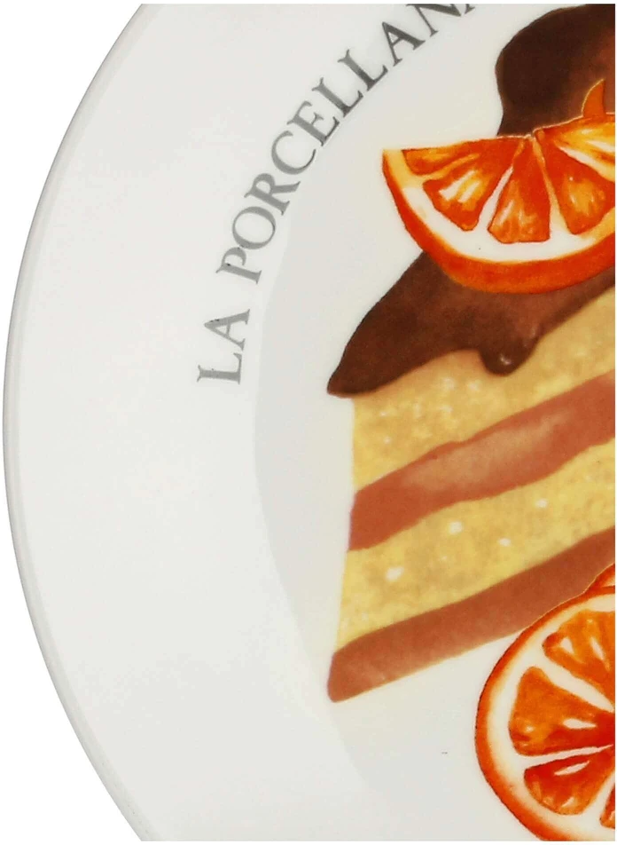 La Porcellana Bianca 6 goloserie torto lėkščių rinkinys - baltas, 17,5 cm