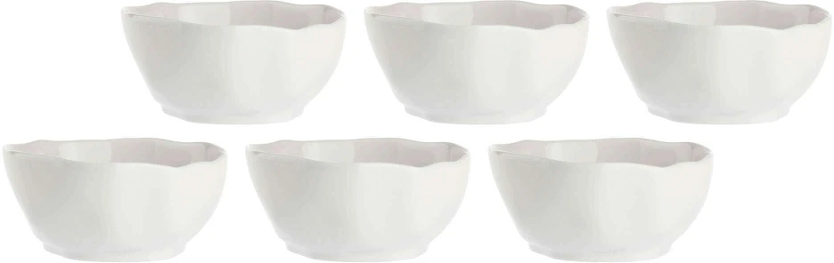 LA PORCELLANA BIANCA LUNIA Rinkinys 6 misek 15 cm