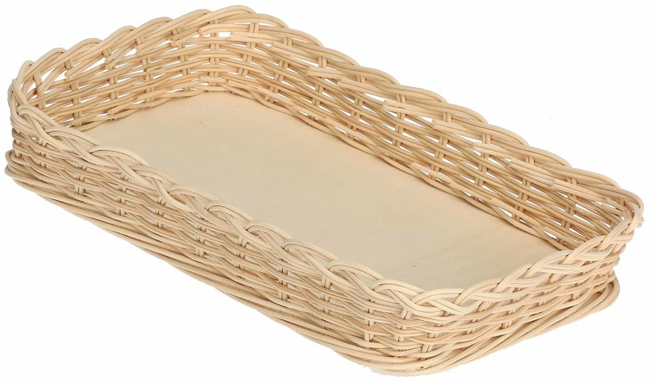 La Porcellana Bianca Pintas krepšelis midollino kepimo indui - rudas, 35 cm
