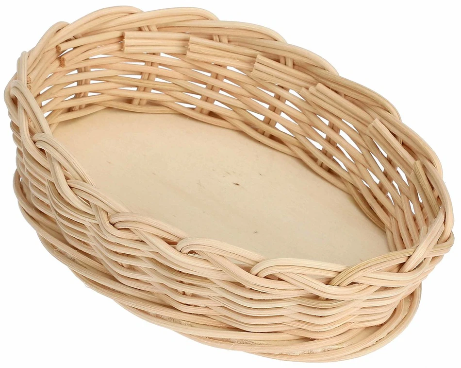 LA PORCELLANA BIANCA MIDOLLINO Pintas krepšelis ovaliai kepimo formai 18 cm
