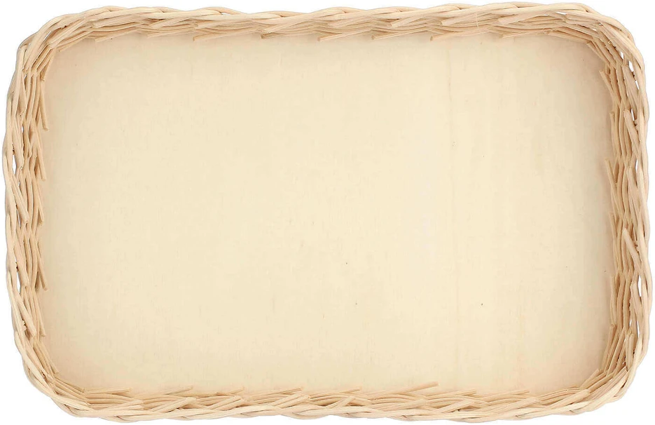 La Porcellana Bianca Pintas krepšelis midollino kepimo indui - rudas, 35 cm