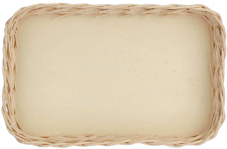 La Porcellana Bianca Pintas krepšelis midollino kepimo indui - rudas, 31 cm
